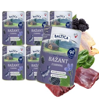 Zestaw - BALTICA Smaki Regionów Bażant z sarniną 6x400g