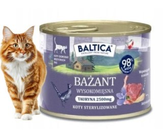 Zestaw - Baltica Karma mokra dla kota BAŻANT monobiałkowa kot dorosły puszka 185g