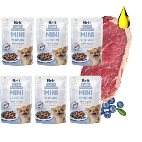Zestaw Brit Care Mini Pouch Venison 6x85g