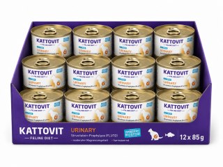 Zestaw KATTOVIT URINARY układ moczowy drogi moczowe tuńczyk puszka dla kota 85g