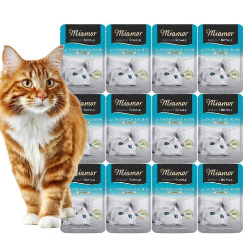 Zestaw Miamor CAT Ragout Royale Karma dla kota z tuńczykiem i kurczakiem 12x100g