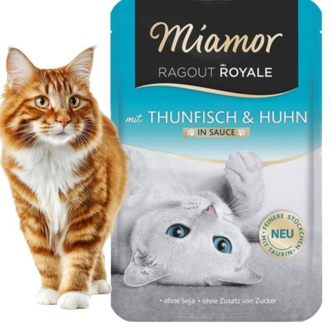 Zestaw Miamor CAT Ragout Royale Karma dla kota z tuńczykiem i kurczakiem 12x100g