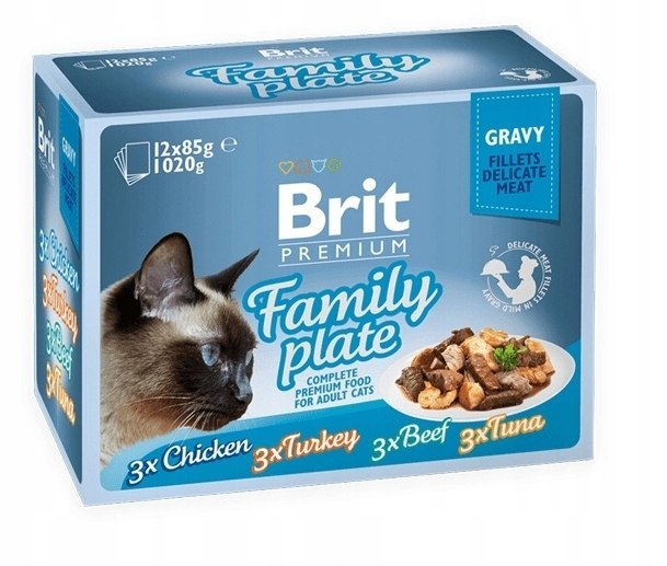 Brit Family Plate Gravy 12x85 Pouch Saszetki kot