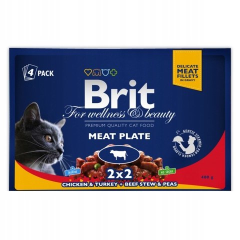 Brit Premium Meat _Plate Chunkies Delicate 4x100g