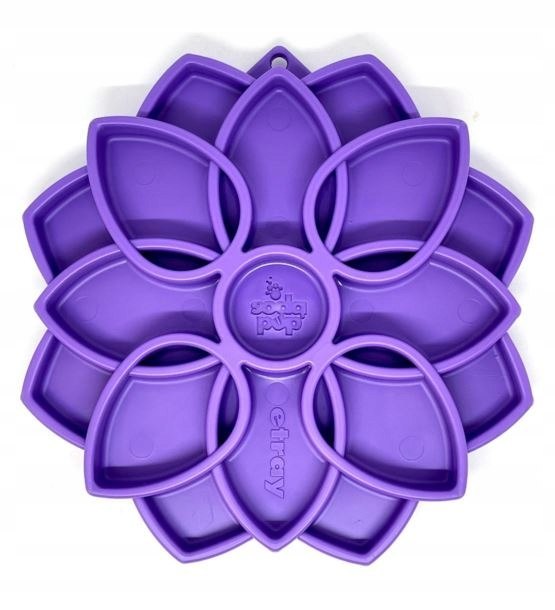 SodaPup Mandala Feeder Purple Spowalniająca miska