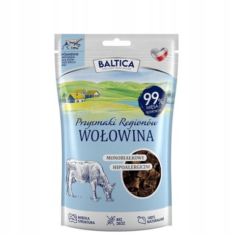 BALTICA Półmiękkie Przysmaki 5x80g MONOPROTEINOWE SMACZKI DLA PSA