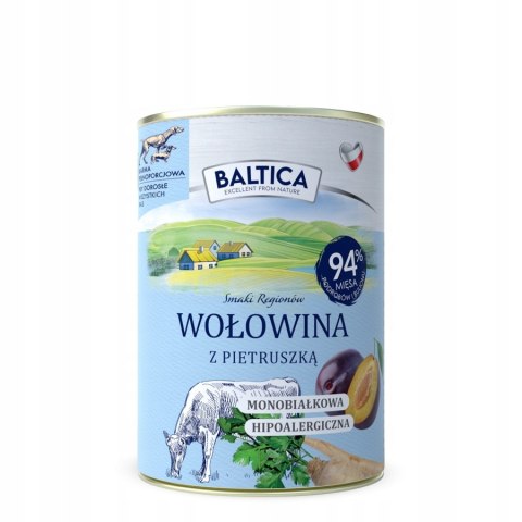 BALTICA WOŁOWINA DZICZYZNA 6x400 Mokra karma Puszki