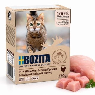 BOZITA Indyk w Sosie 370g Karma Mokra dla Kota Bezzbożowa