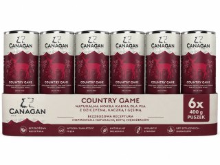 Canagan Country Game 6X400g Karma Mokra dla Psa Dziczyzna Kaczka Gęś