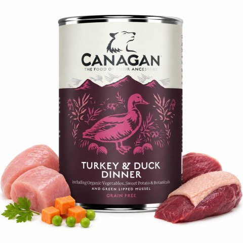 Canagan Mix Smaków 6×400 g Zestaw mokra karma dla psa bezzbożowa wysokomięsna