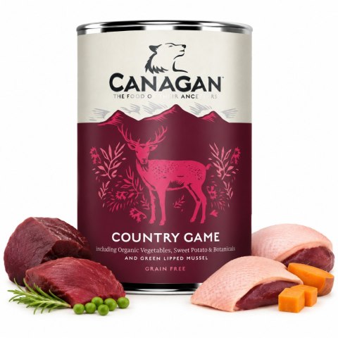 Canagan Mix Smaków 6×400 g Zestaw mokra karma dla psa bezzbożowa wysokomięsna