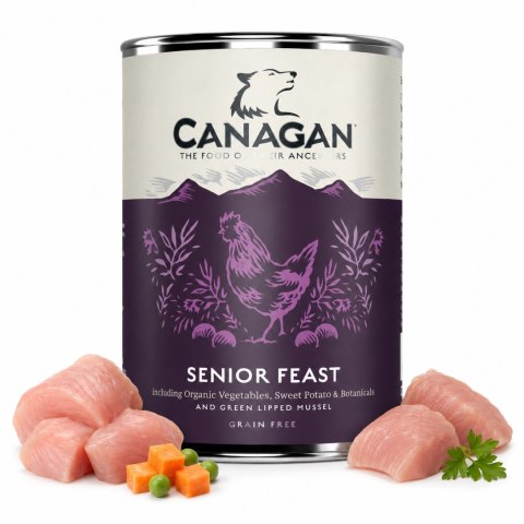 Canagan Mix Smaków 6×400 g Zestaw mokra karma dla psa bezzbożowa wysokomięsna