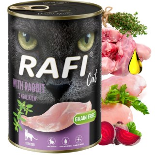 DOLINS NOTECI RAFI CAT Z KRÓLIKIEM 400G MOKRA KARMA DLA KOTÓW STERYLIZOWANYCH