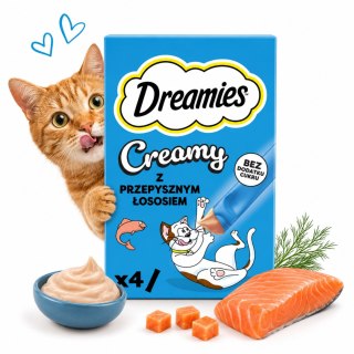 DREAMIES CREAMY ŁOSOŚ 4X10G