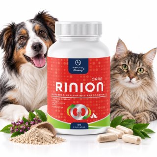HippoVet Pharmacy RINION CARE 50 kapsułek - wsparcie nerek psa i kota