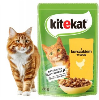 Karma mokra Kitekat saszetka 85 g kurczak w sosie