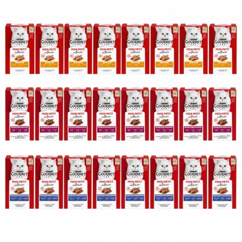 MEGA Zestaw PURINA GOURMET MON PETIT MIX SMAKÓW DLA KOTA 144x50g