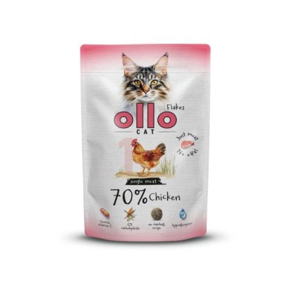 OLLO CAT - Kurczak 85g Nr 1 - MOKRA KARMA DLA KOTA