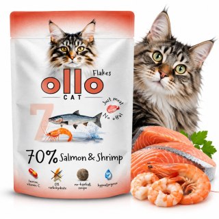 OLLO CAT Łosoś i Krewetki 85 g Nr 7 - Mokra Karma dla Kota 70% Mięsa