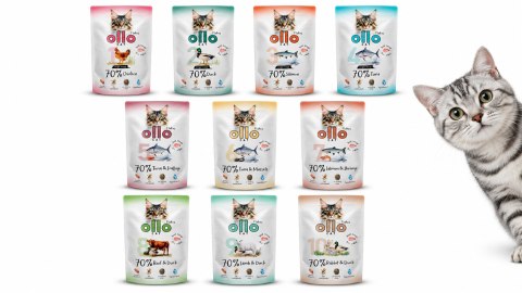 OLLO CAT Mix 10 x 85 g - Mokra Karma dla Kota Zestaw 10 Smaków Nr 1-10