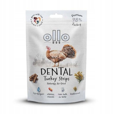Ollo Air Dried Dental Turkey Strips przysmak dla psa z indyka 80g