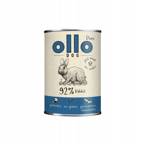 Ollo Pure Królik RABBIT 400g monobiałkowa mokra bezzbożowa karma dla psa