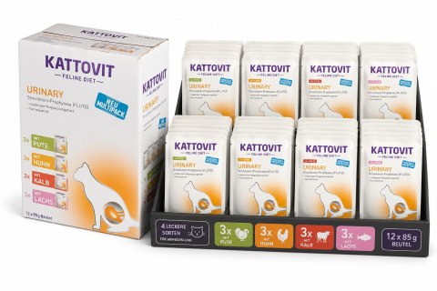 PAKIET KATTOVIT MULTIPAK PAKIET MIESZANY URINARY 60x85g kurczak cielęcina łosoś