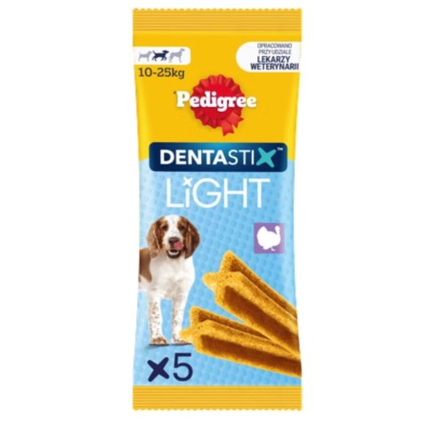 PEDIGREE DentaStix Light Średnie Rasy 5 szt gryzaki dentystyczne