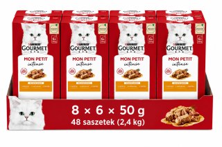 PURINA GOURMET MON PETIT DROBIOWE SMAKI DLA KOTA 48x50g