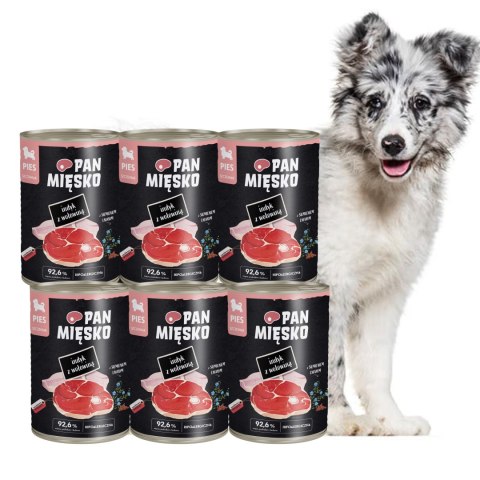 Pan Mięsko Indyk z wołowiną PUPPY 6X400 mokra karma dla szczeniąt