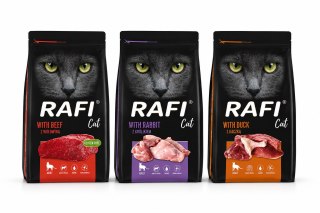 RAFI Zestaw sucha karma dla kota dorosłego 3x1,5kg (4,5kg) pakiet próbny