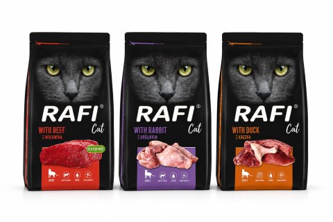 RAFI Zestaw sucha karma dla kota dorosłego 3x1,5kg (4,5kg) pakiet próbny