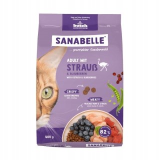 SANABELLE ADULT OSTRICH STRUŚ 400g sucha karma dla kota dorosłego
