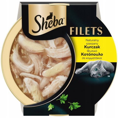 Sheba Filets Zestaw 12x60g Karma Mokra dla Kota Kurczak Tuńczyk Krewetki