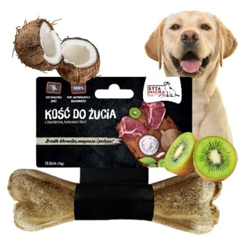 Syta Micha Zestaw Kość do żucia KIWI KOKOS 5X13,5 cm źródło błonnika magnez