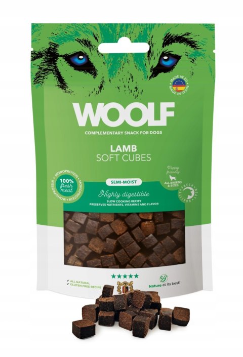 WOOLF CUBES monoproteinowe smaczki jagnięcina LAMB 100g