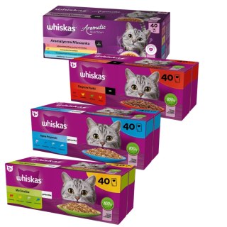Whiskas 4 boxy MIX SMAKÓW AROMATIC