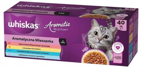 Whiskas 4 boxy MIX SMAKÓW AROMATIC