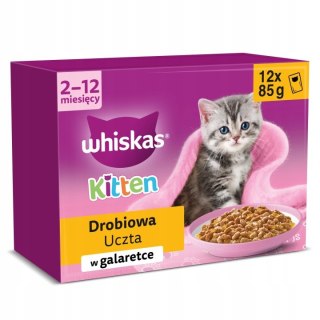 Whiskas Junior Drobiowa uczta 12x85