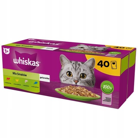 Whiskas Mix Smaków 3 boxy 40x85g Klasyczne Posiłki Rybne przysmaki