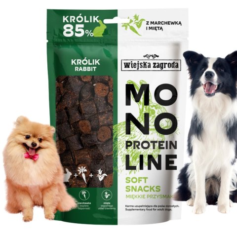 Wiejska Zagroda Przysmak dla psa Monoproteinowe miękkie przysmaki Królik (dorosły) 115g