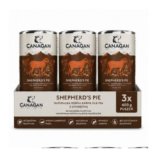 ZESTAW Canagan Karma Mokra dla Psa Jagnięcina 3X400g Bezzbożowa