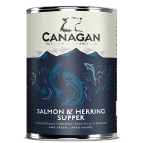 ZESTAW Canagan Salmon & Herring 12X400g Karma Mokra dla Psa Bezzbożowa