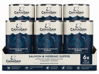 ZESTAW Canagan Salmon & Herring 6X400g Karma Mokra dla Psa Bezzbożowa