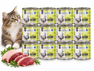 ZESTAW Country of Animals Cat Wet Food Monoprotein Duck 12x200