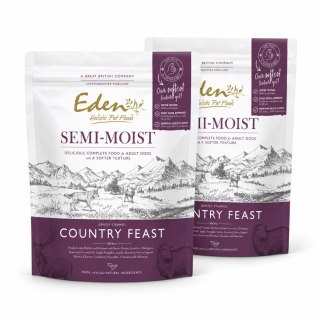 ZESTAW EDEN Country Feast 2X2 kg półwilgotna karma dla psa kaczka jagnięcina królik
