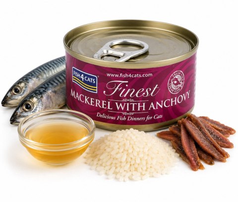 ZESTAW Fish4Cats Finest Makrela z Anchois 20X70g Karma dla Kota