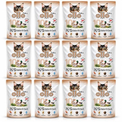 ZESTAW OLLO CAT Królik i Kaczka 85 g Nr 10 - Mokra Karma dla Kota 70% Mięsa