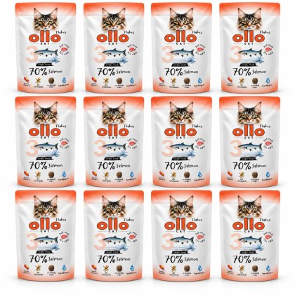 ZESTAW OLLO CAT - Łosoś 12X85g Nr 3 - MOKRA KARMA DLA KOTA