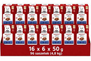 ZESTAW PURINA GOURMET MON PETIT 96x50g mokra karma dla kota dorosłego
